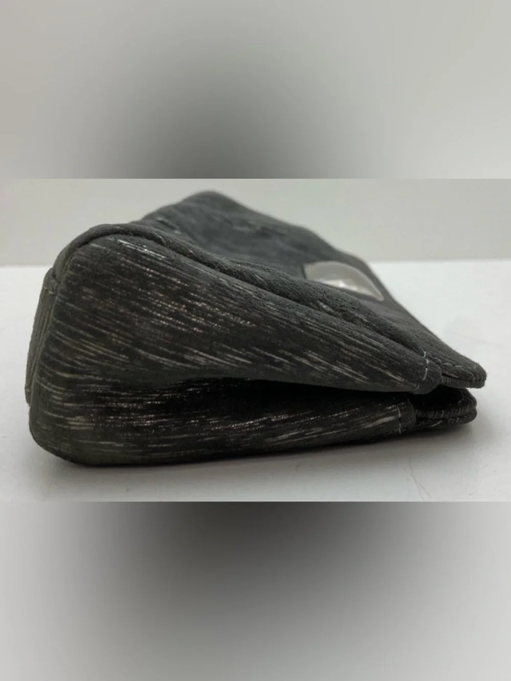 Vintage Lauren Merkin Michelle Fantaci Elegant Dark Gray Evening Clutch Cocktail